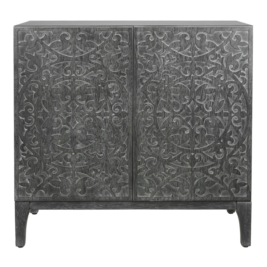 Margie Cabinet 2 Doors - Brushstroke Black - view 5