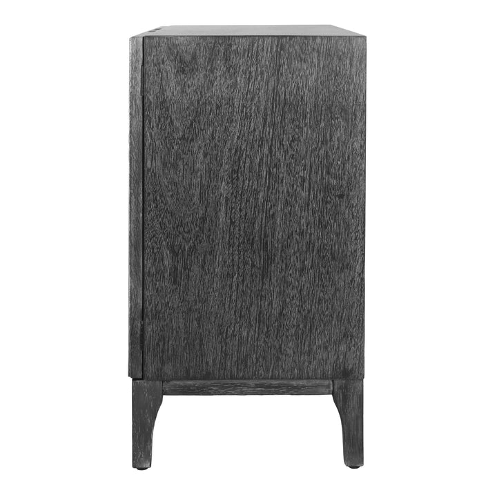 Margie Cabinet 2 Doors - Brushstroke Black - view 6