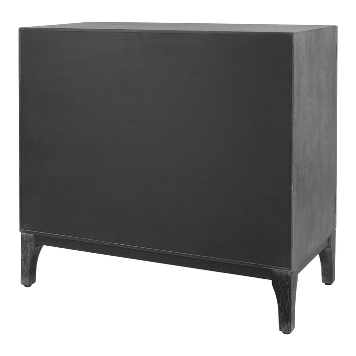 Margie Cabinet 2 Doors - Brushstroke Black - view 8