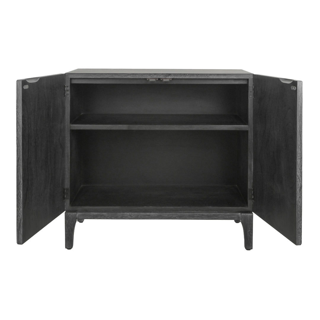 Margie Cabinet 2 Doors - Brushstroke Black - view 10