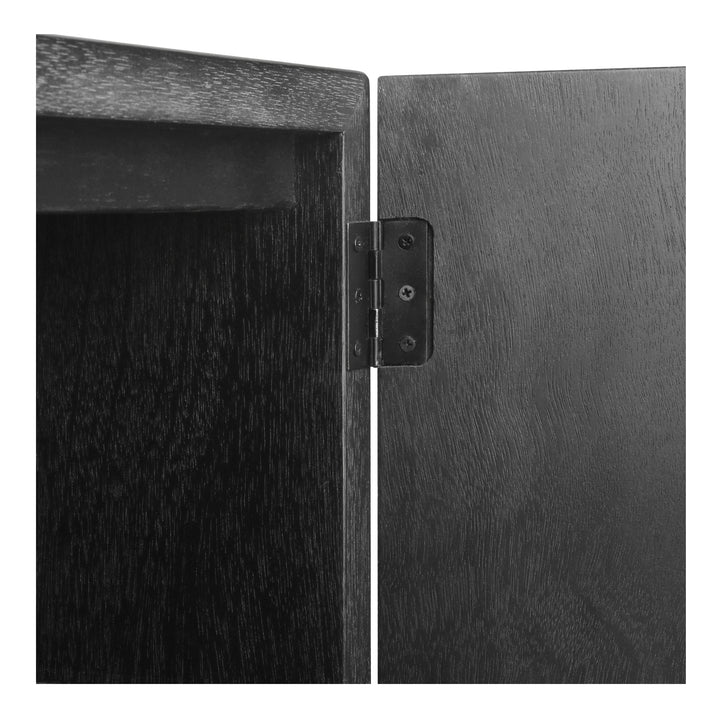 Margie Cabinet 2 Doors - Brushstroke Black - view 12