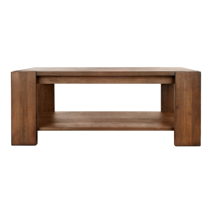 Morton Rectangular Coffee Table - Rustic Walnut - view 4