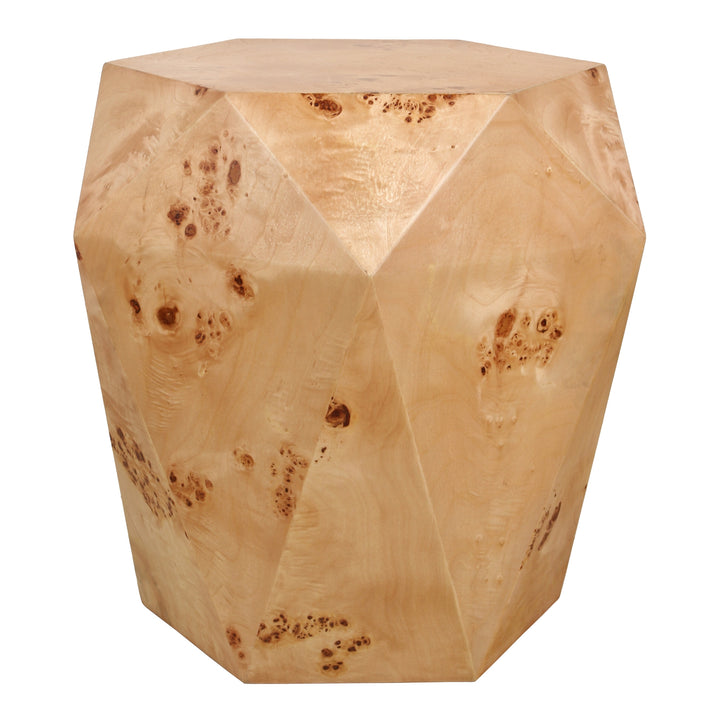 Malva Burl Wood Side/End Table - Natural Burl - view 4