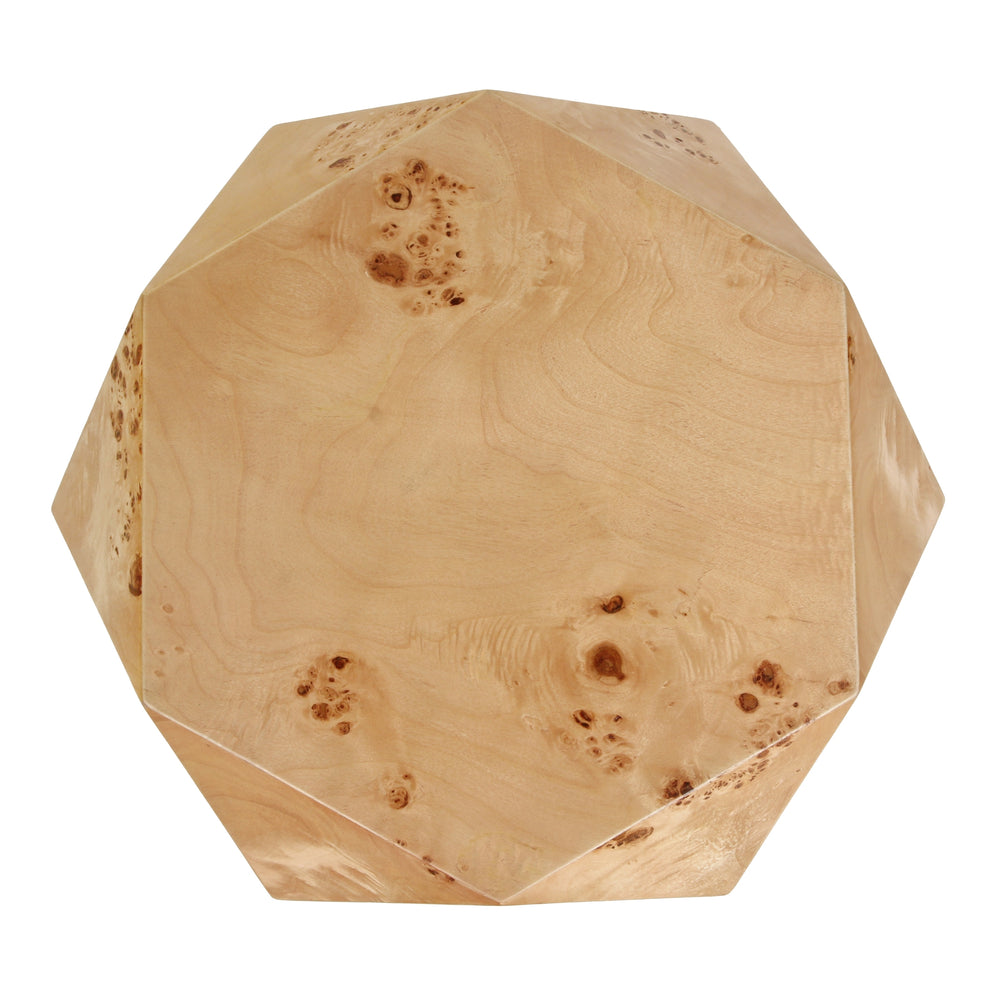 Malva Burl Wood Side/End Table - Natural Burl - view 5