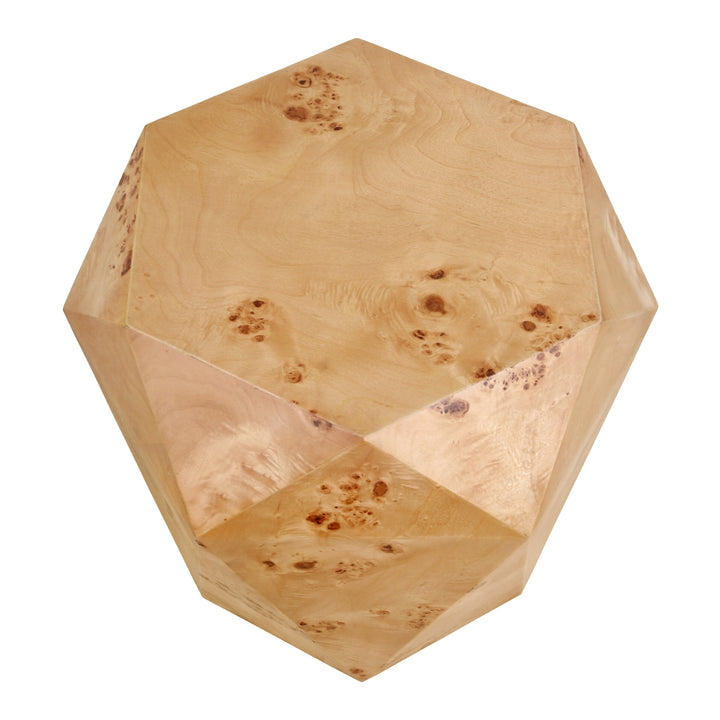 Malva Burl Wood Side/End Table - Natural Burl - view 6