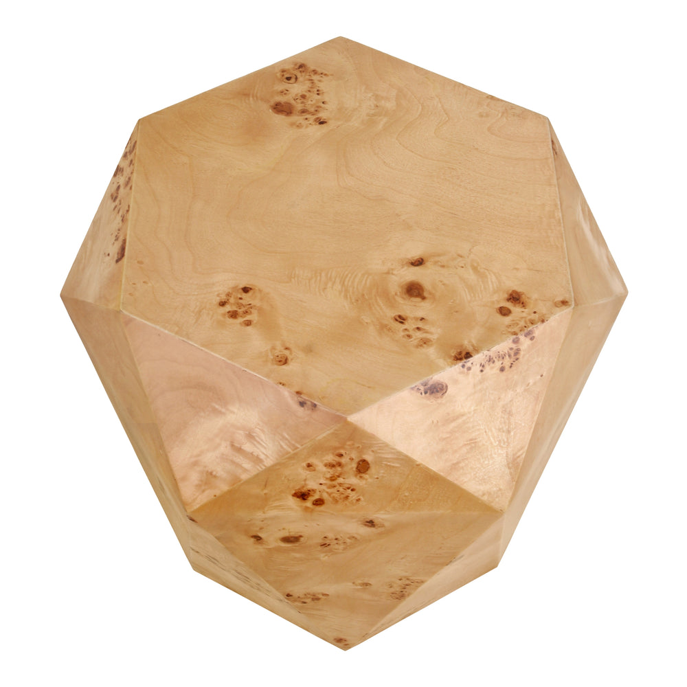 Malva Burl Wood Side/End Table - Natural Burl - view 6
