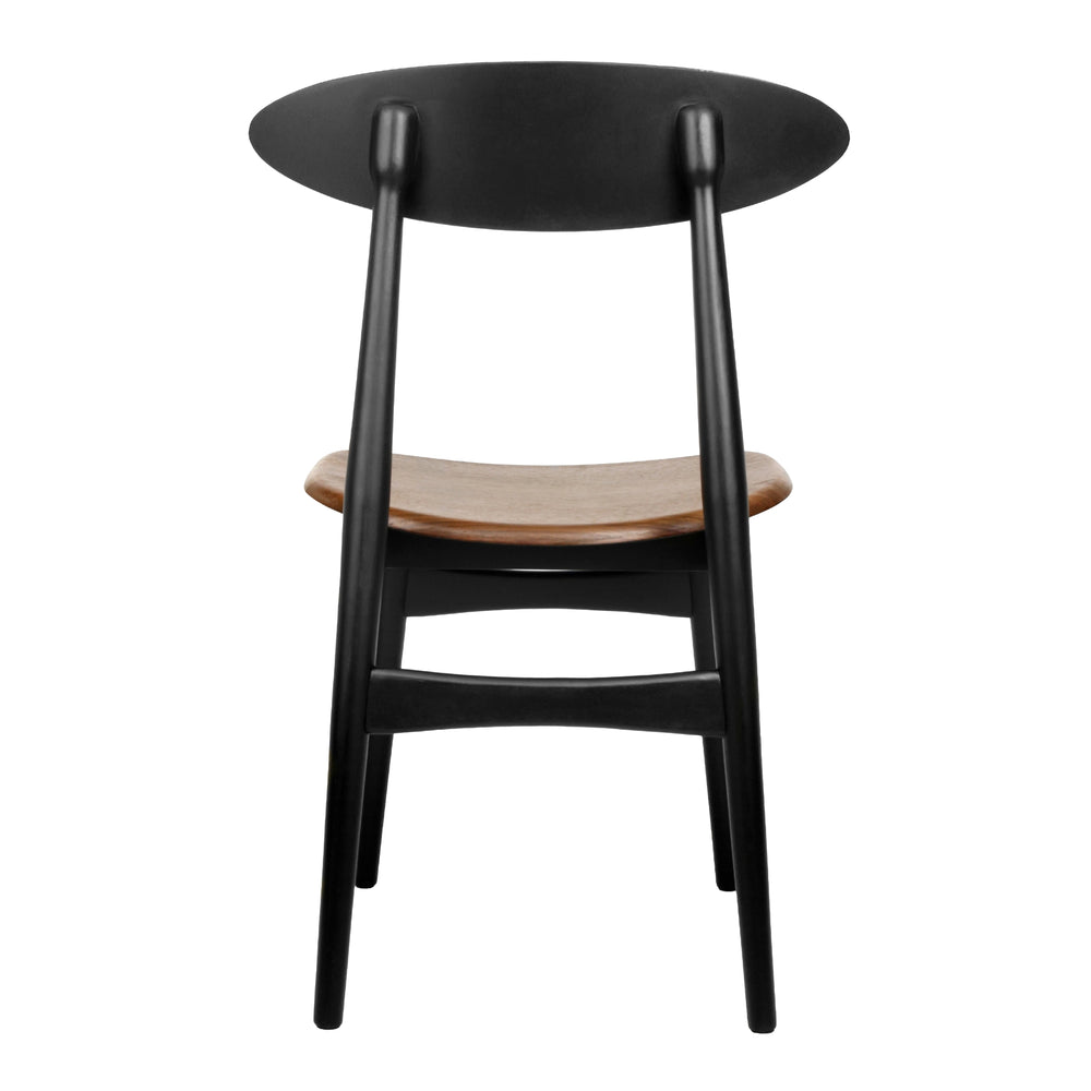 Maglio Dining Side Chair - Black/Walnut - view 5