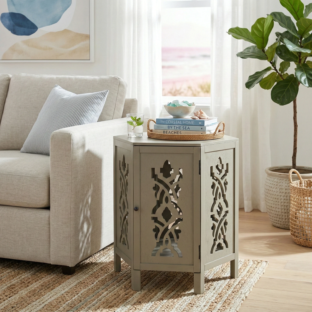 Seema Side/End Table - Sage Green - view 2
