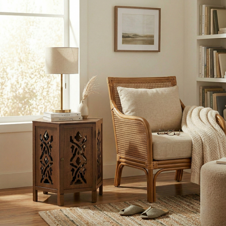 Seema Side/End Table - Walnut - view 2