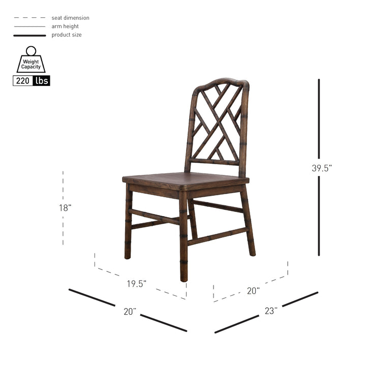 Islena Dining Side Chair - Walnut - view 2