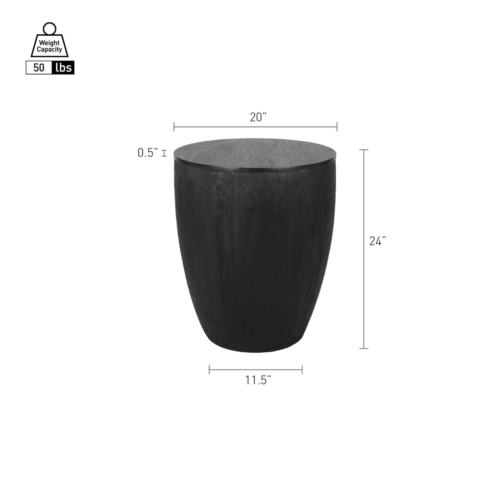 Sloane Side/End Table - Black - view 2