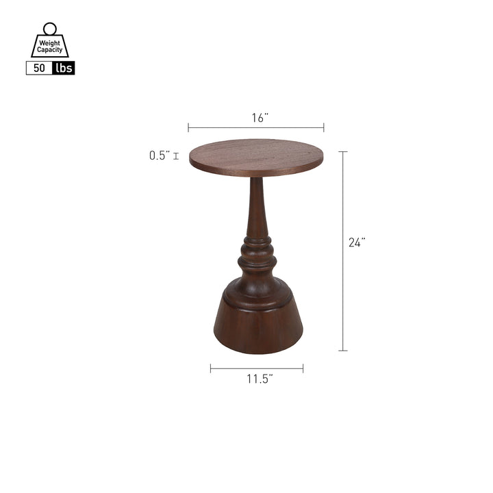 Lumi Side/End Table - Walnut - view 2