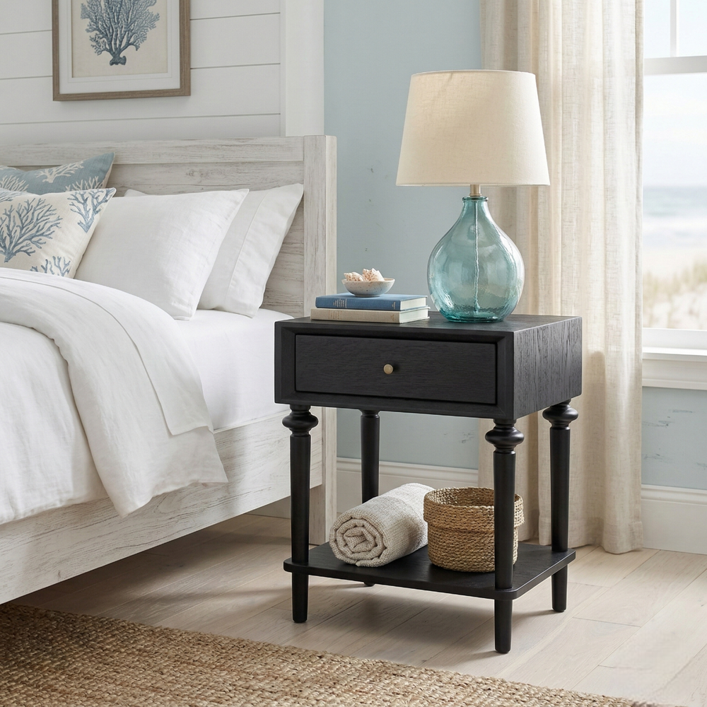 Romilda Nightstand/Side Table - Black - view 3