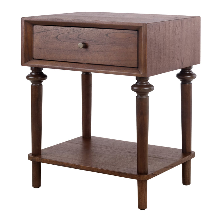 Romilda Nightstand/Side Table - Walnut