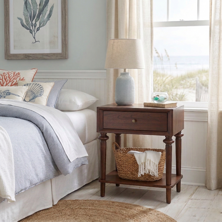 Romilda Nightstand/Side Table - Walnut - view 3