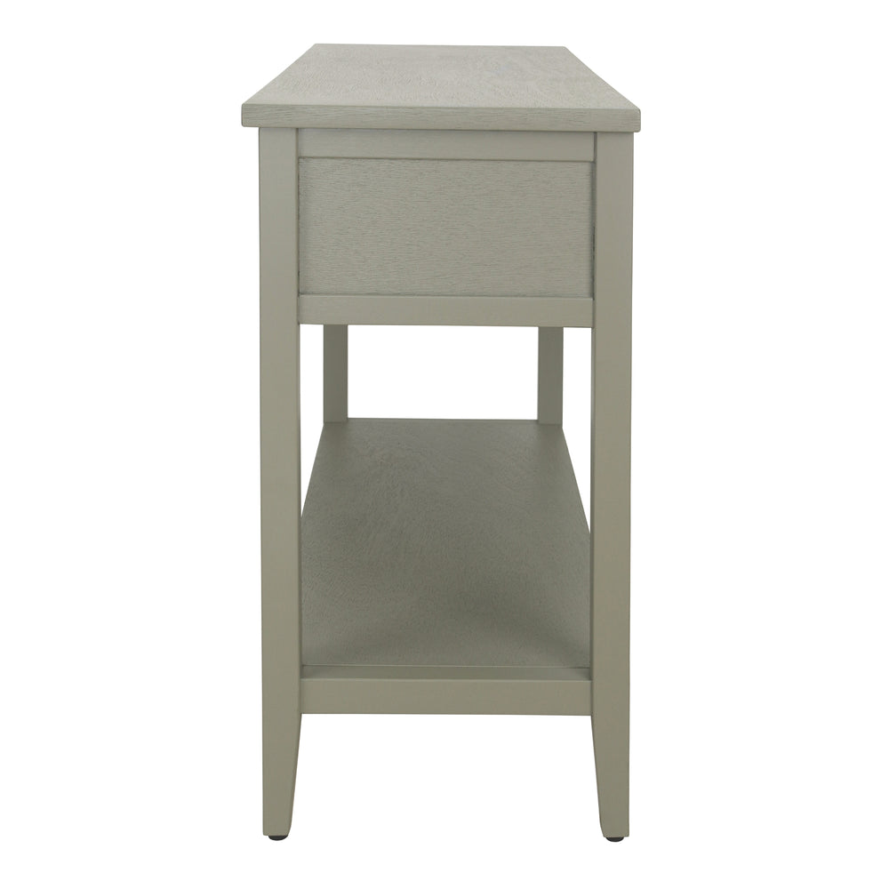 Wexford Console Table 3 Drawers with Shelf - Sage Green - view 5