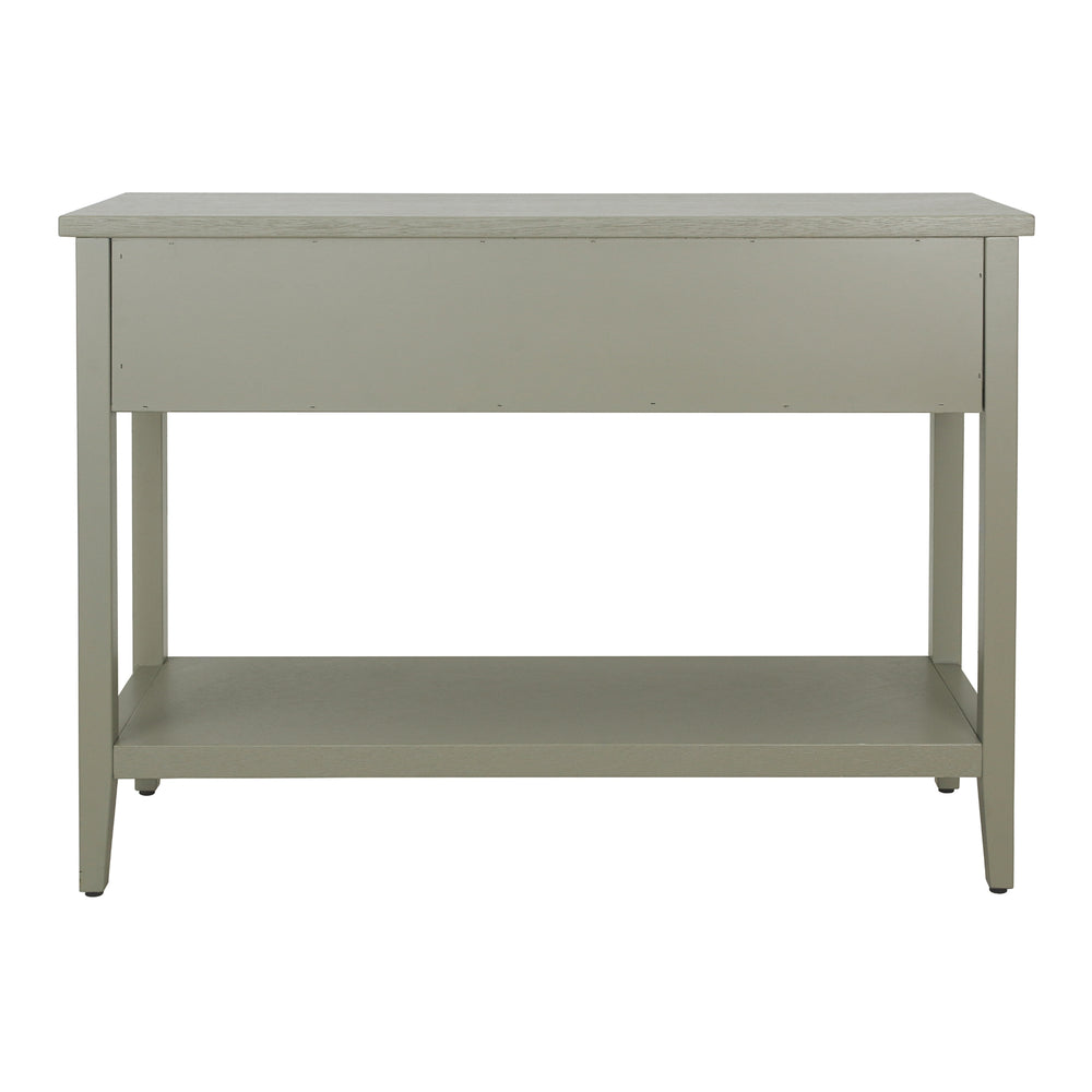 Wexford Console Table 3 Drawers with Shelf - Sage Green - view 6