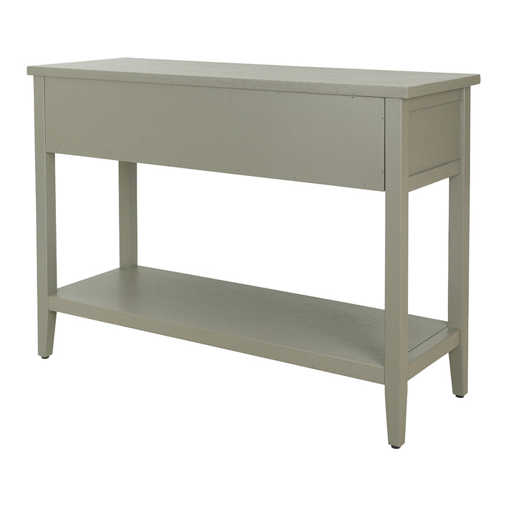 Wexford Console Table 3 Drawers with Shelf - Sage Green - view 7