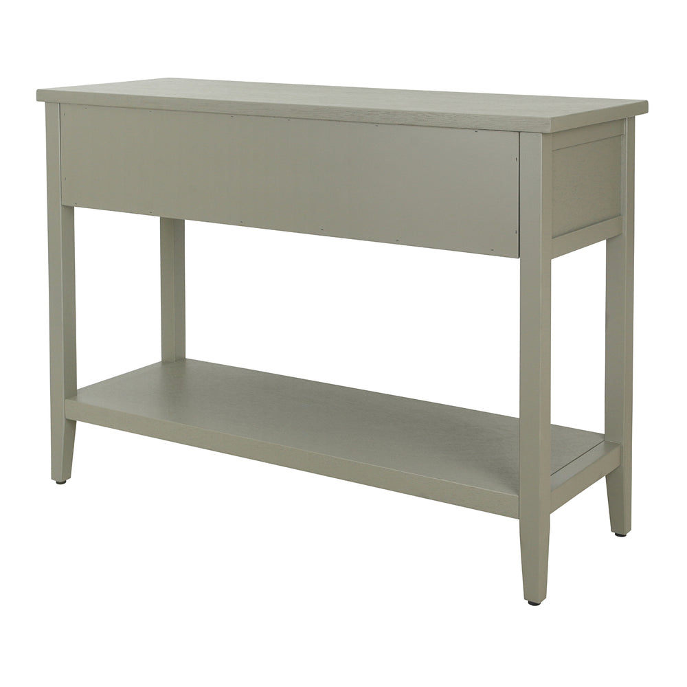 Wexford Console Table 3 Drawers with Shelf - Sage Green - view 7