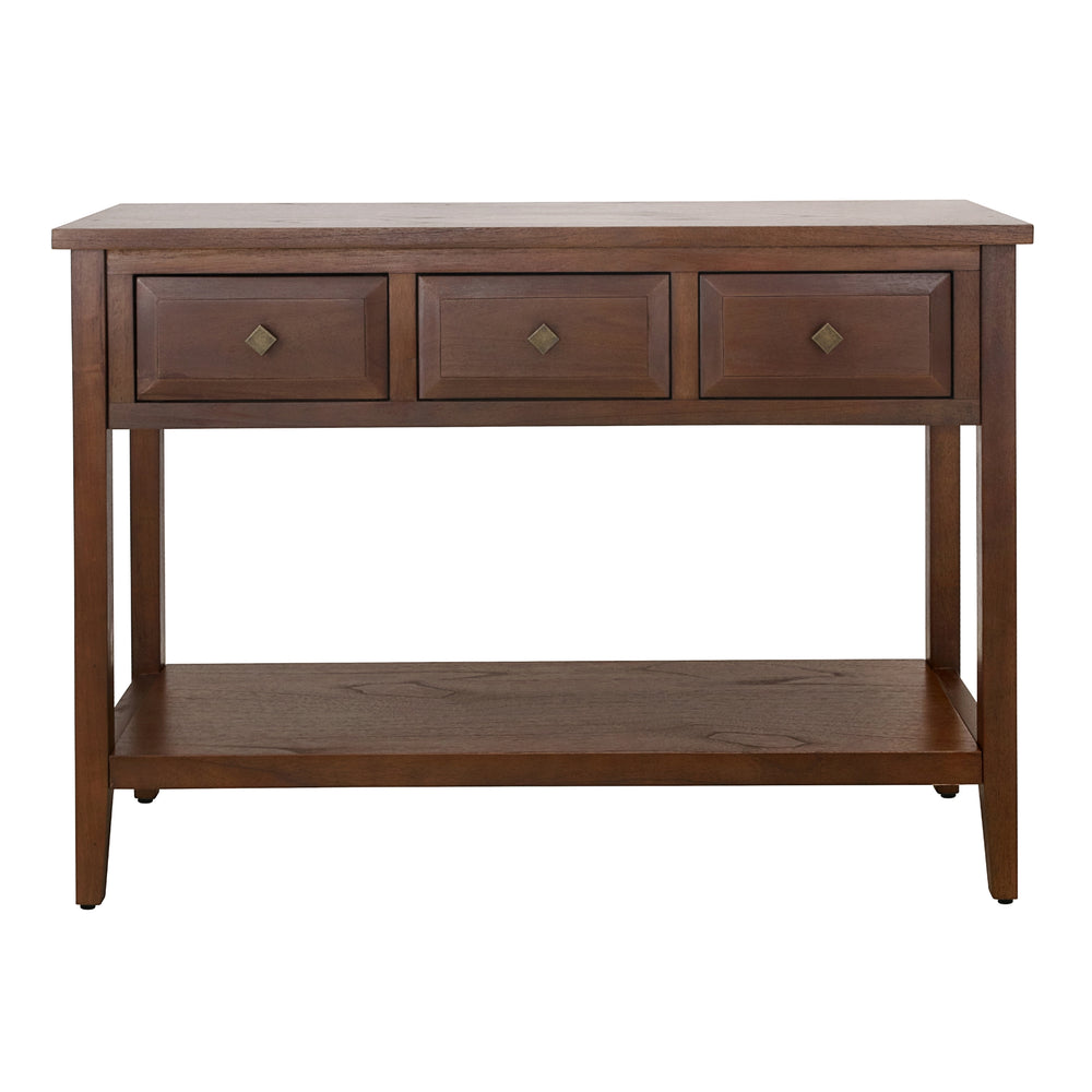Wexford Console Table 3 Drawers with Shelf - Walnut - view 4