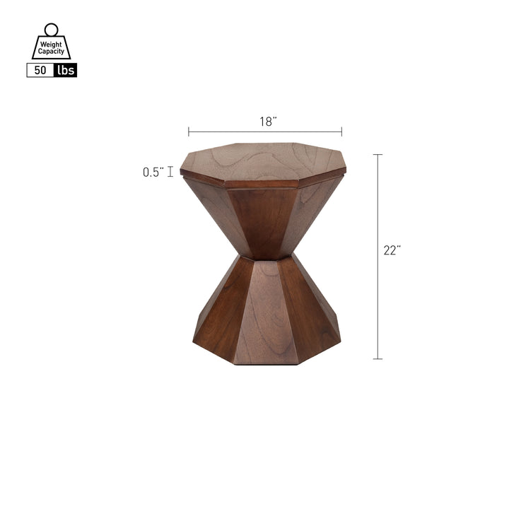 Muska Side/End Table - Walnut - view 2
