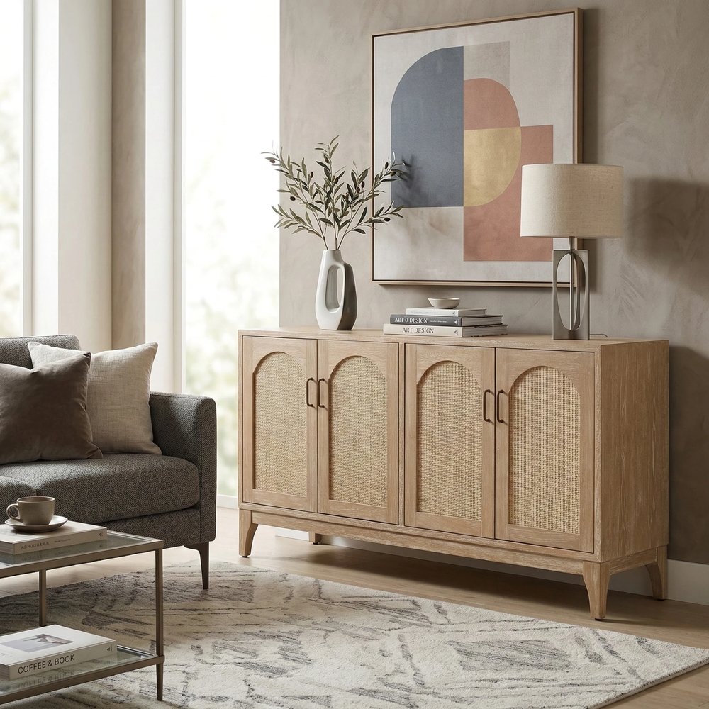 Chantilly Buffet/Sideboard 4 Doors - Brushed Sand - view 4