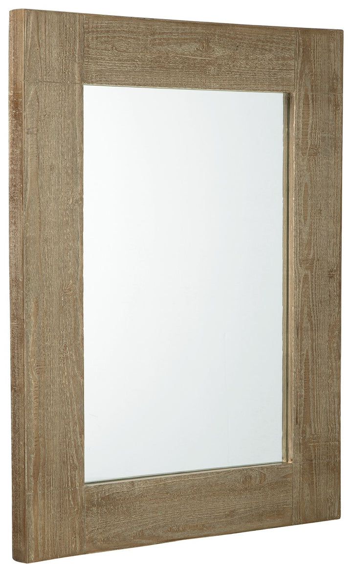 Waltleigh - Accent Mirror - Distressed Brown