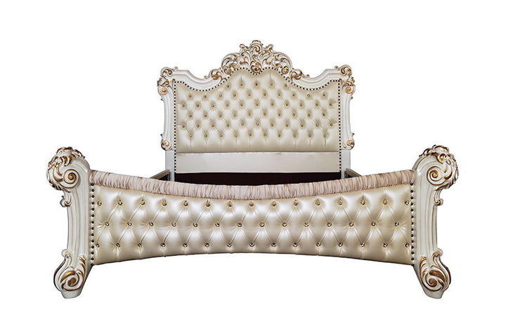 vendome-eastern-king-bed-synthetic-leather-antique-pearl