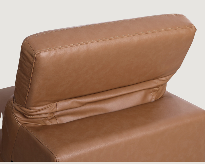 DivanItalia Cognac 5-Piece Power Reclining Sectional