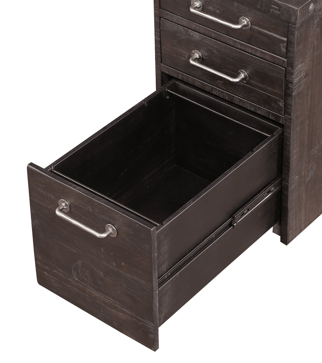 Modus Furniture 7Yc917 Yosemite Solid Wood Rollling File Cabinet In Cafe