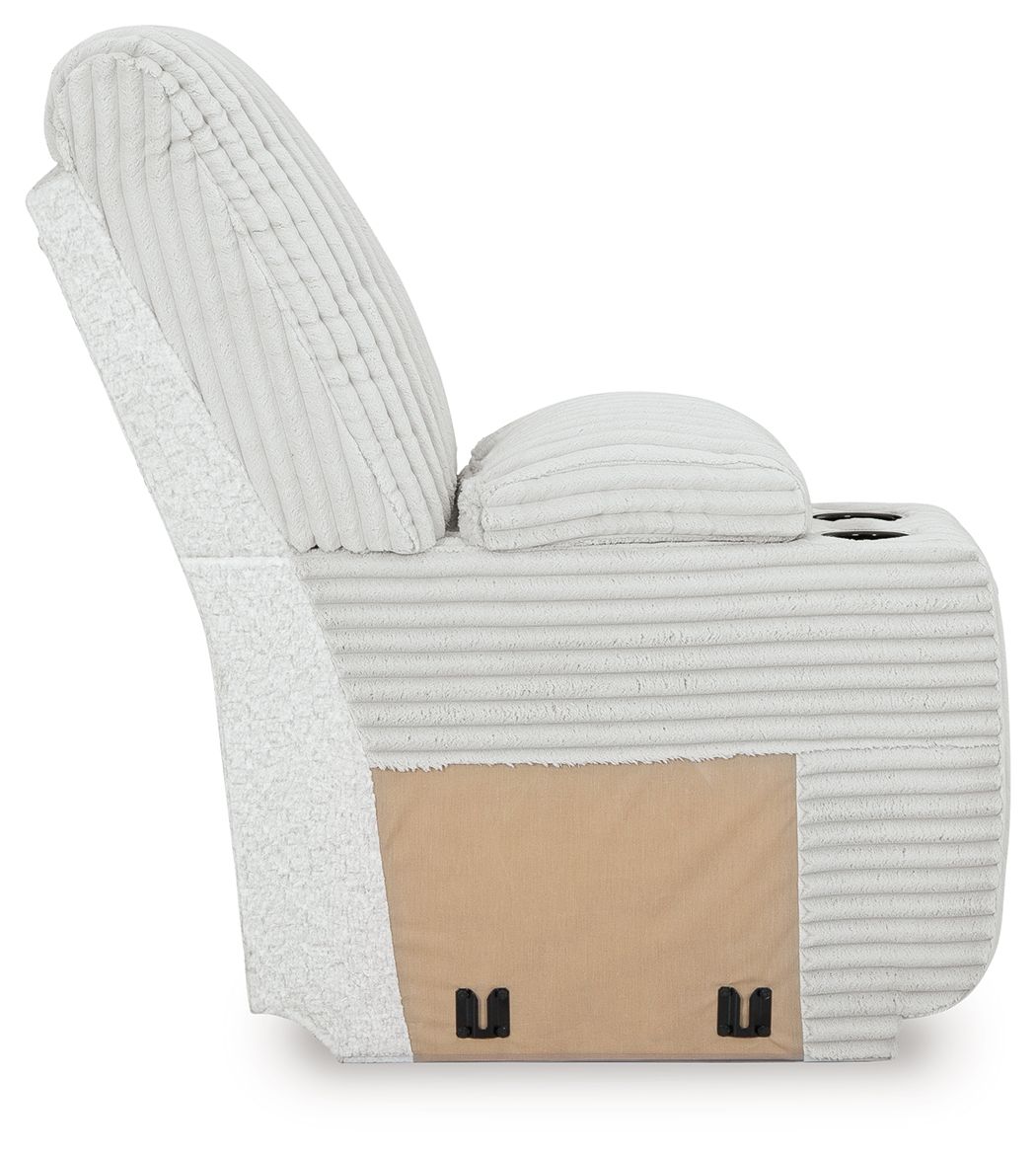 Top Tier - 4-Piece Reclining Sectional With Laf Press Back Chaise - Alloy by Ashley Furniture product image