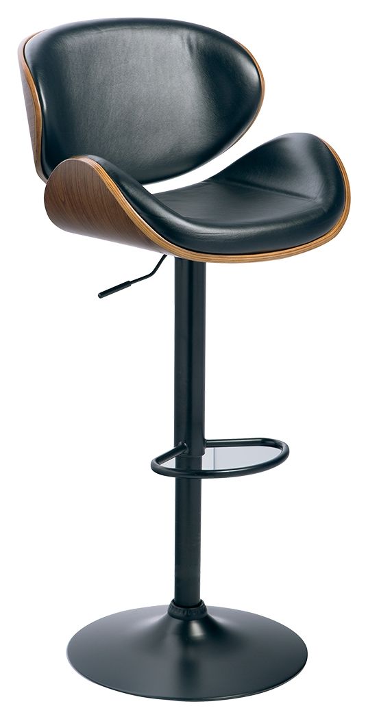 Bellatier - Tall UPH Swivel Barstool - Brown