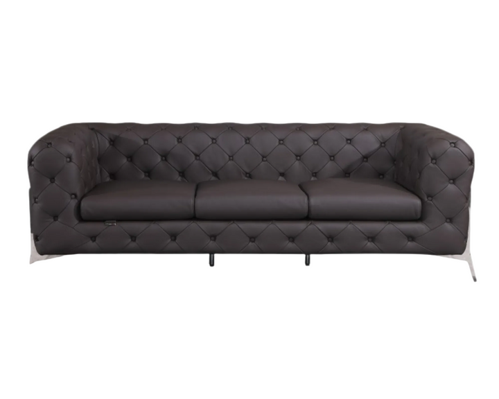 DivanItalia 970 Italian Leather Brown Sofa
