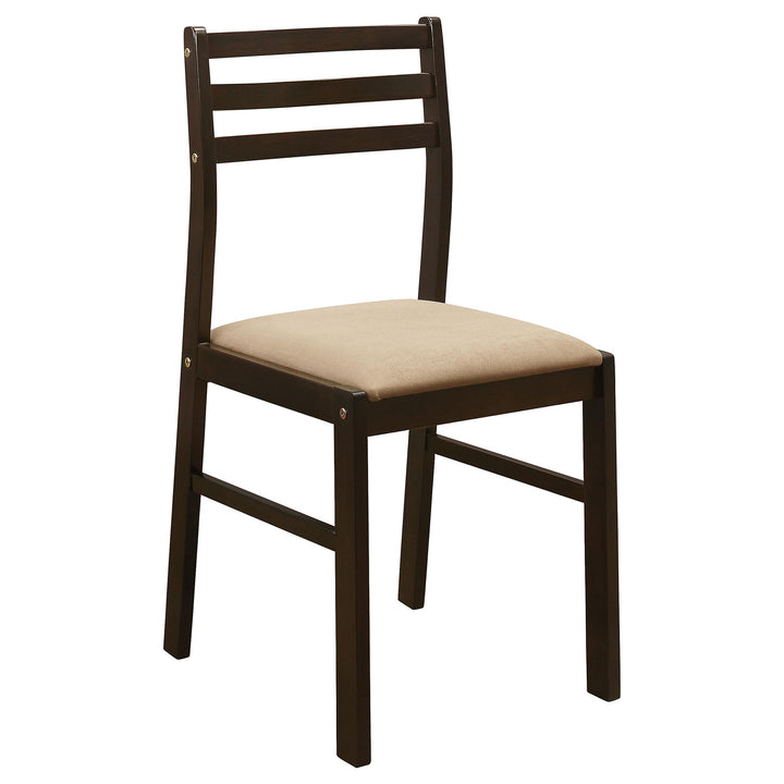 coaster-furniture-130005-bucknell-3-piece-round-drop-leaf-dining-table-set-cappuccino