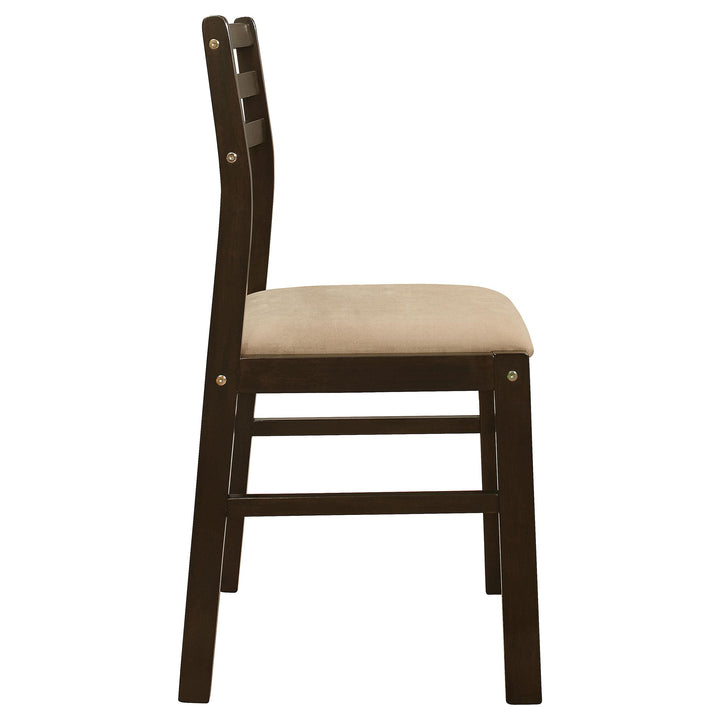 coaster-furniture-130005-bucknell-3-piece-round-drop-leaf-dining-table-set-cappuccino