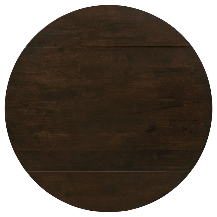 coaster-furniture-130005-bucknell-3-piece-round-drop-leaf-dining-table-set-cappuccino