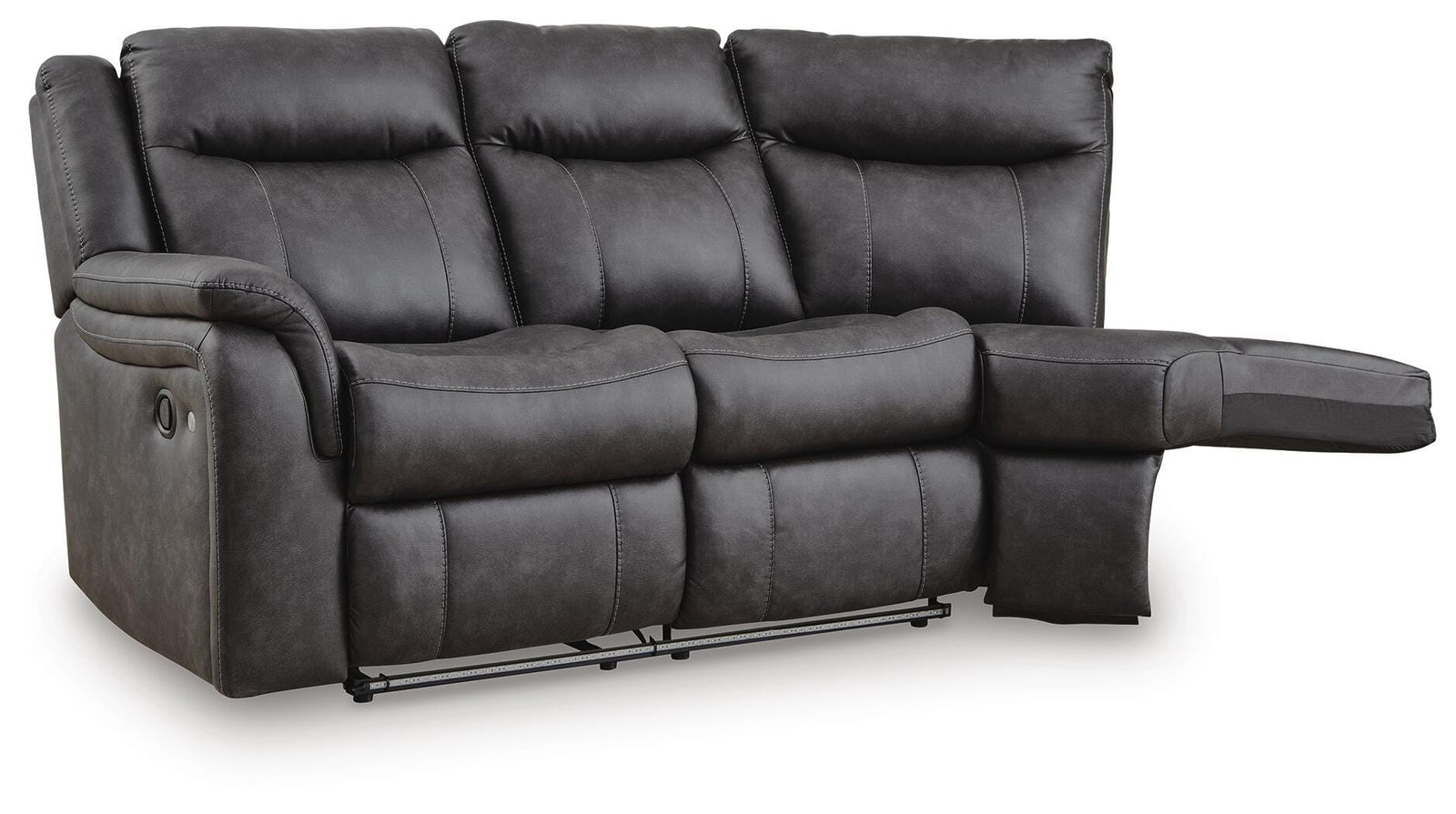 Sultan Meadow Left-Arm Facing Reclining Loveseat - Black (1)