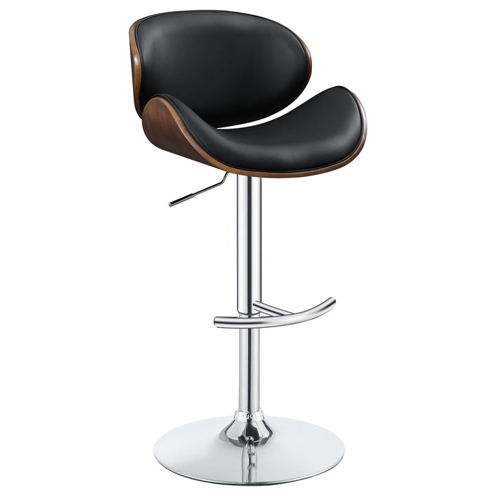 Coaster Furniture 130504 Harris Adjustable Bar Stool Black and Chrome