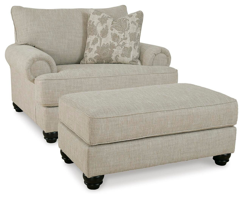 Asanti Oversized Chair and Ottoman - Fog (2)