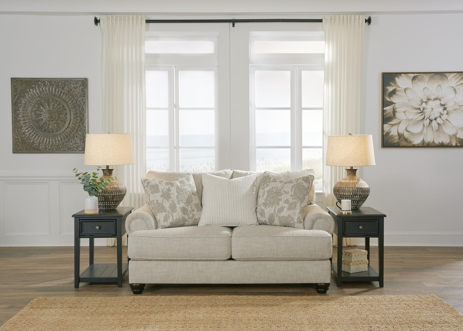 Asanti Loveseat - Pearl Silver (2)