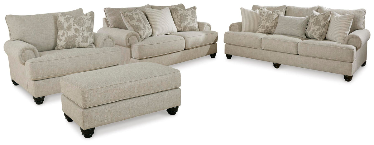 Asanti Sofa, Loveseat, Oversized Chair and Ottoman - Fog (1)