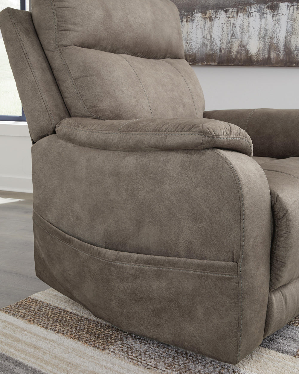 Crestmeade Power Lift Recliner - Dark Gray (11)