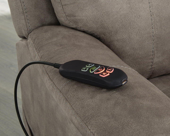 Crestmeade Power Lift Recliner - Dark Gray (12)