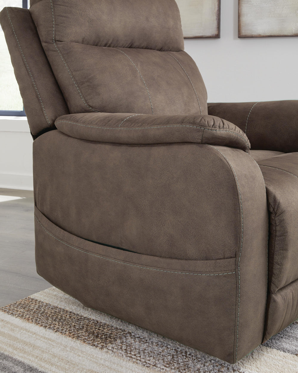 Crestmeade Power Lift Recliner - Dark Brown (11)