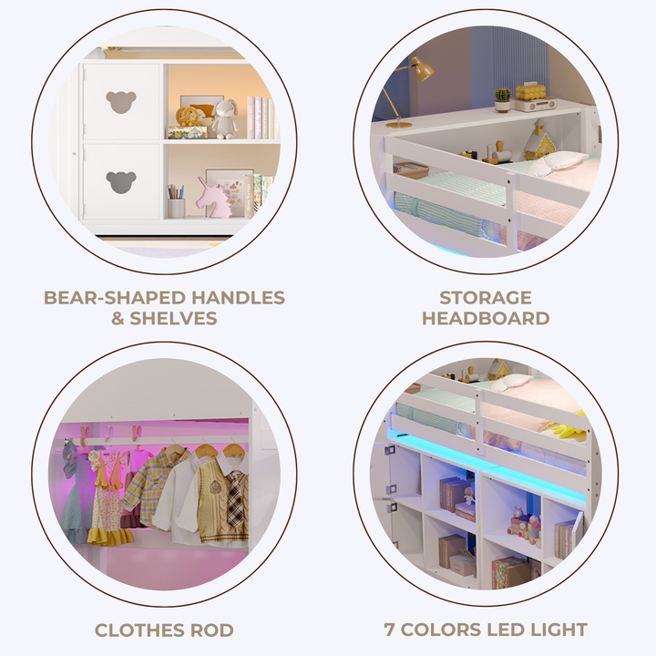 solid-low-twin-loft-bed-with-storage-cabinets-staircase-drawers-led-lights-white