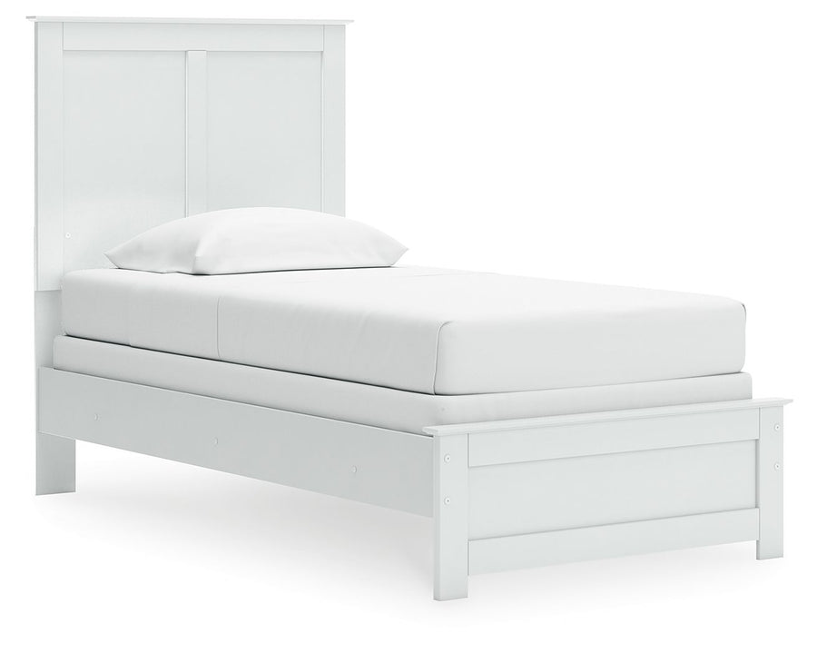 Bostwick Shoals - Twin Panel Bed With Framed Footboard - White by Ashley Furniture product image
