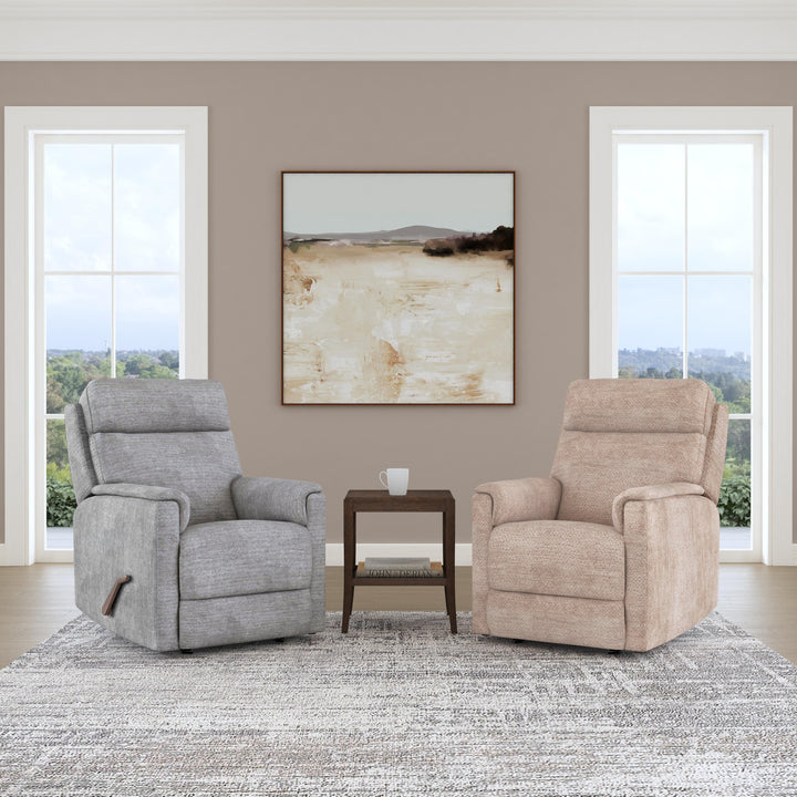 Compact Gliding Recliner Moon Gray