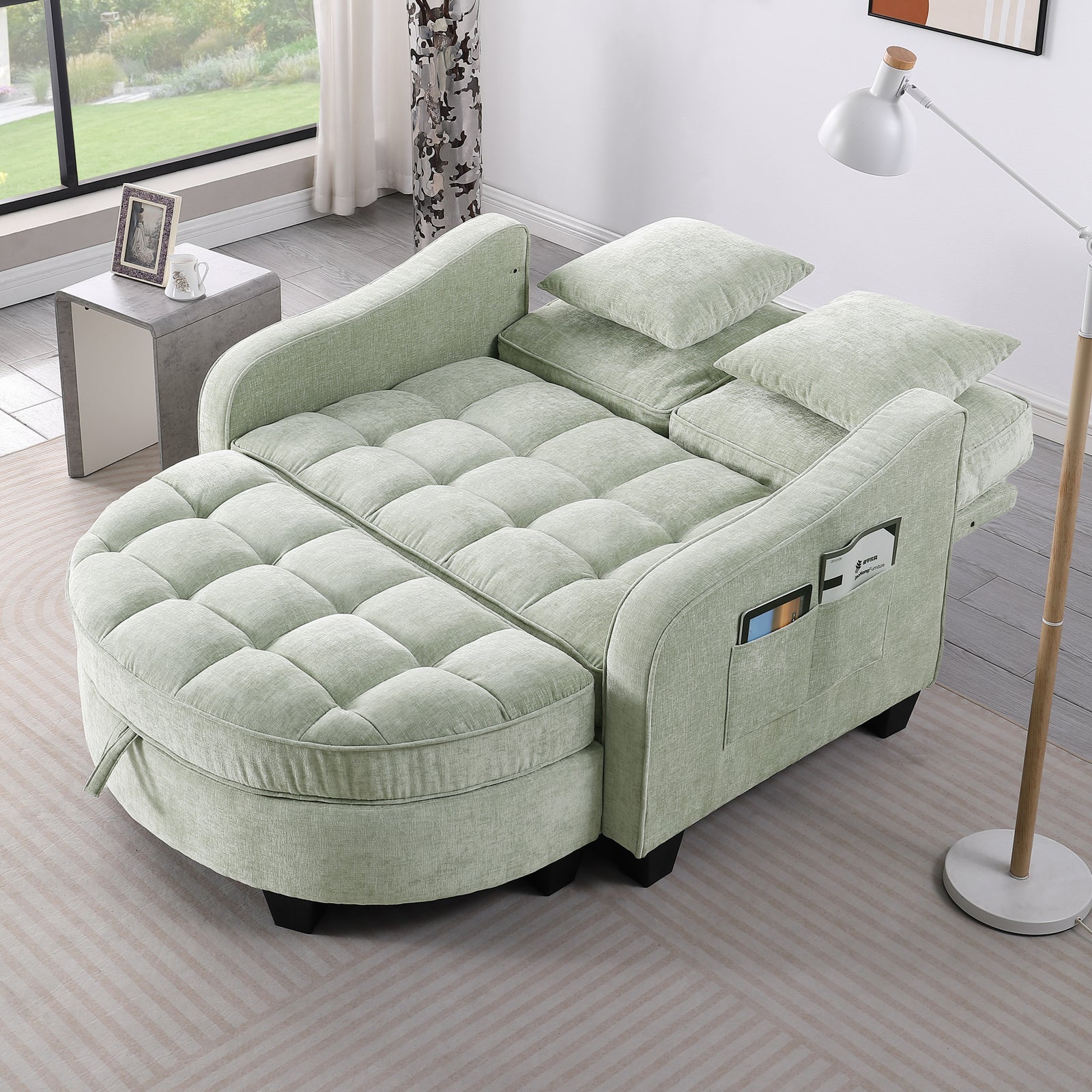 two-seater-sofa-chaise-lounge-with-storage-space-cyan-color