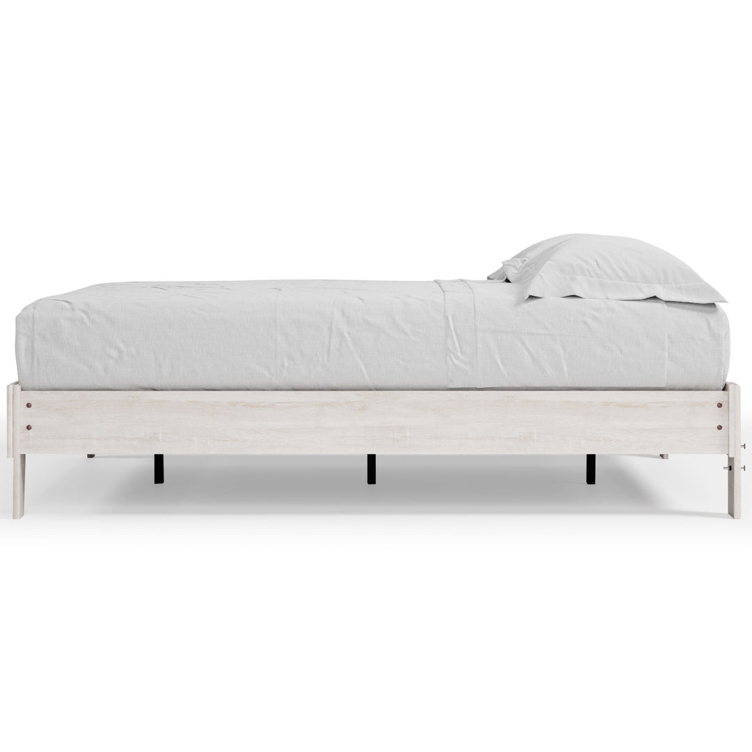 Shawburn - Queen Platform Bed - Whitewash