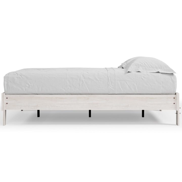 Shawburn - Queen Platform Bed - Whitewash